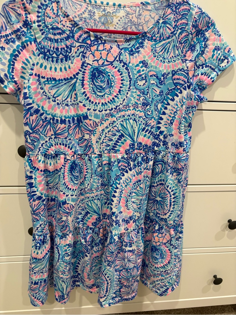 Lilly Pulitzer Pastel Blue & Pink Paisley Knit  Dress